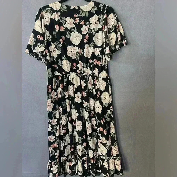 Untagged Floral Midi Dress Sz M/L - Picture 6 of 6